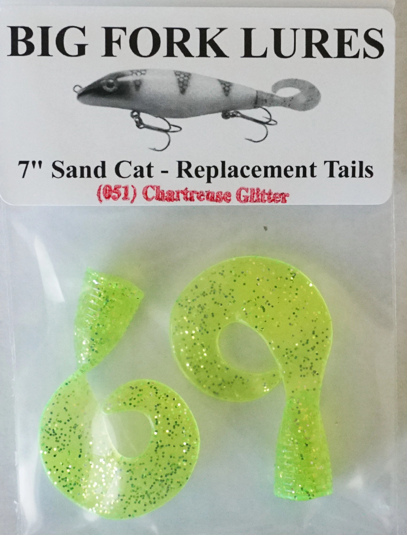 Big Fork Lures Sand Cat LAT Replacement Tails