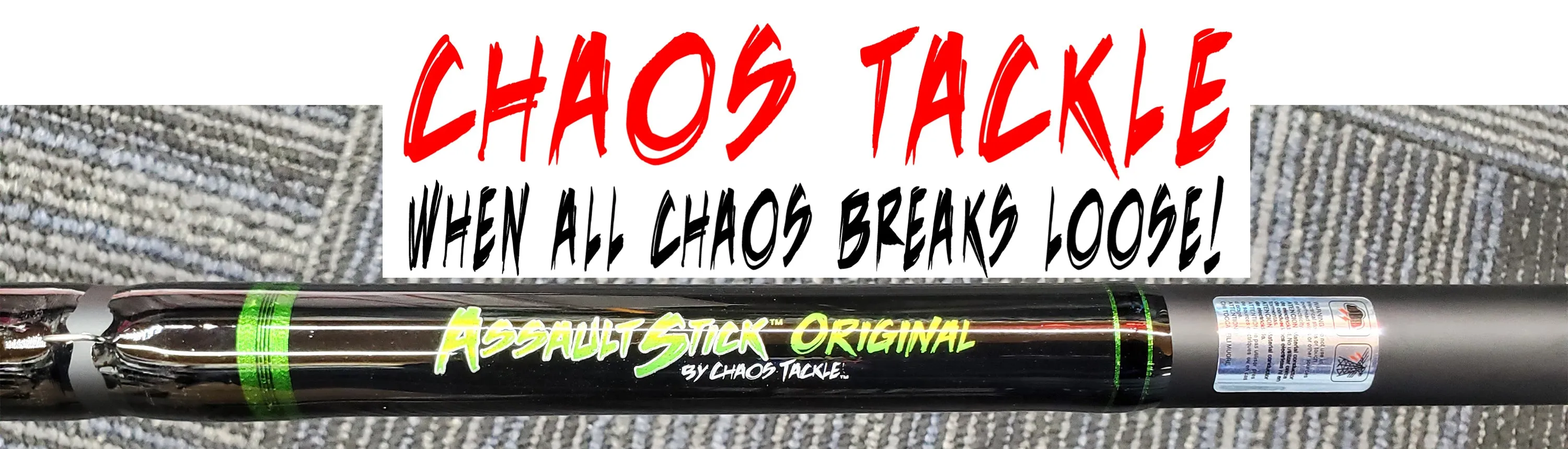 Chaos Tackle Assault Stick Original Trolling And Live Bait Rods (2 Piece)