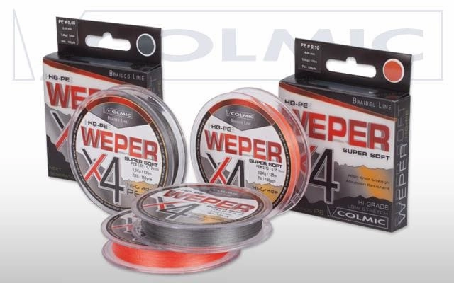 Colmic Weper Grey Super Soft Braided Line - 150Yd