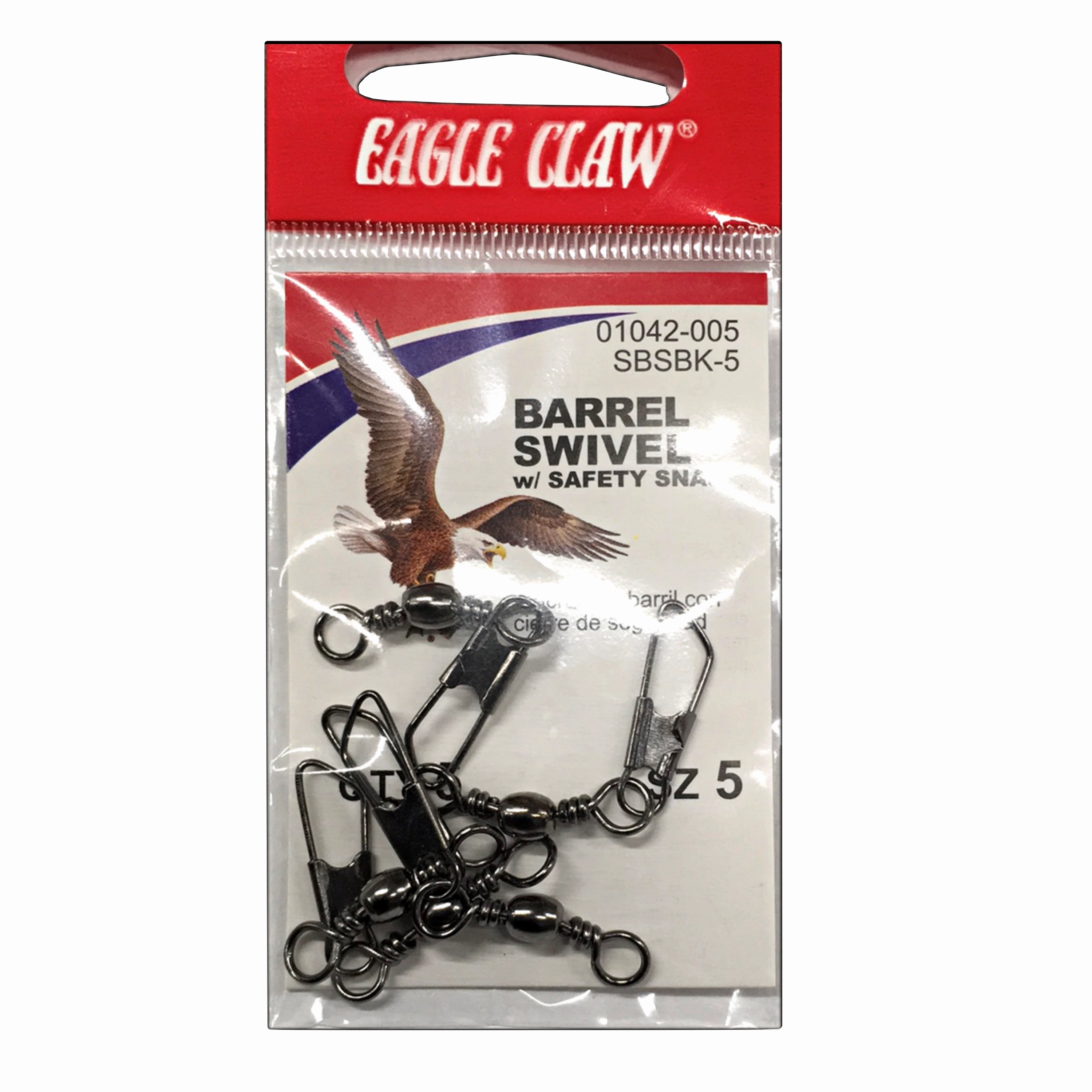 Eagle Claw Black Snap Swivel