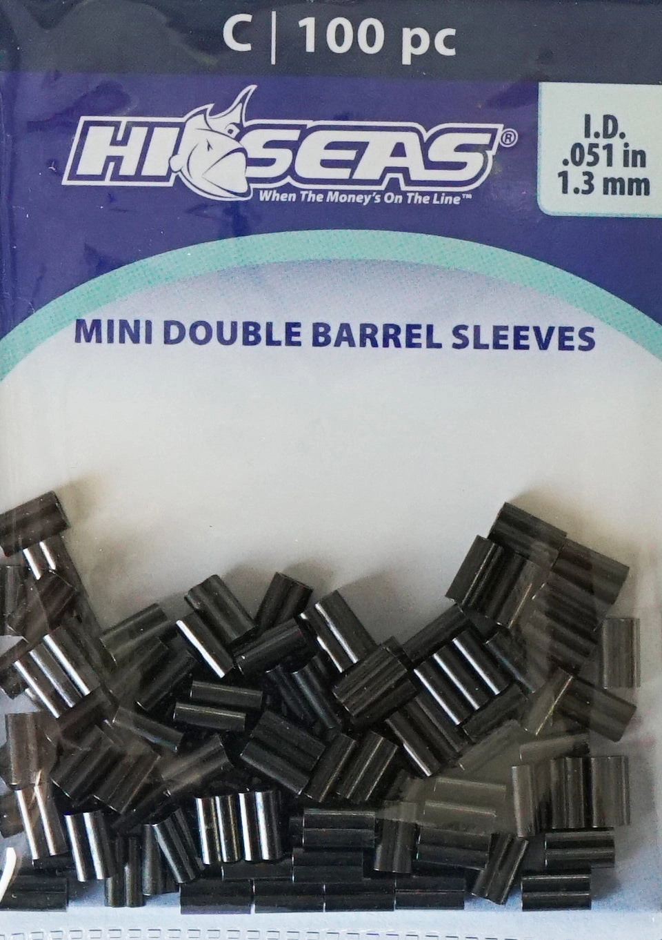 Hi Seas Fluorocarbon & Hard Mono Leader Sleeves-Mini Double Barrel
