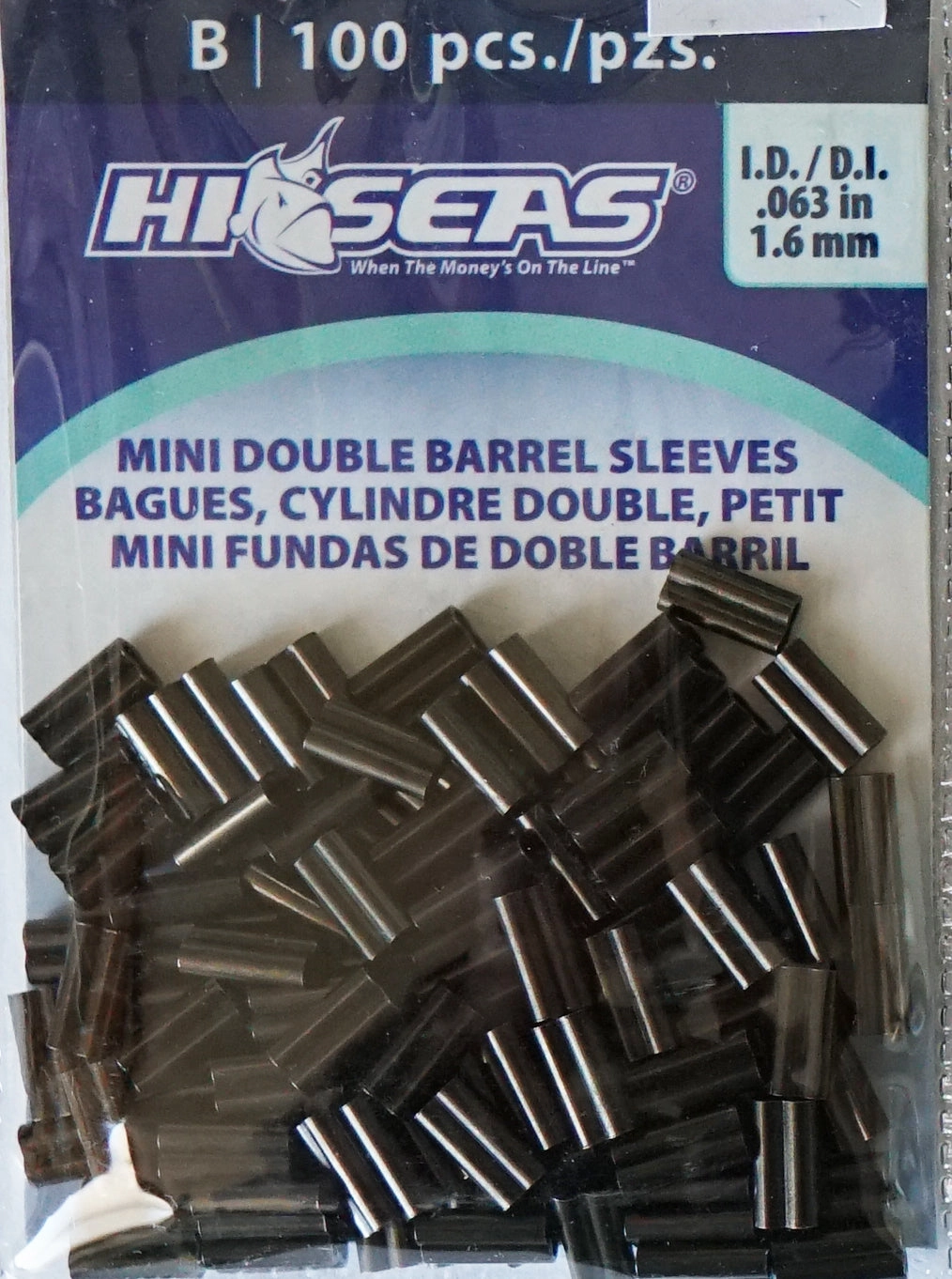 Hi Seas Fluorocarbon & Hard Mono Leader Sleeves-Mini Double Barrel