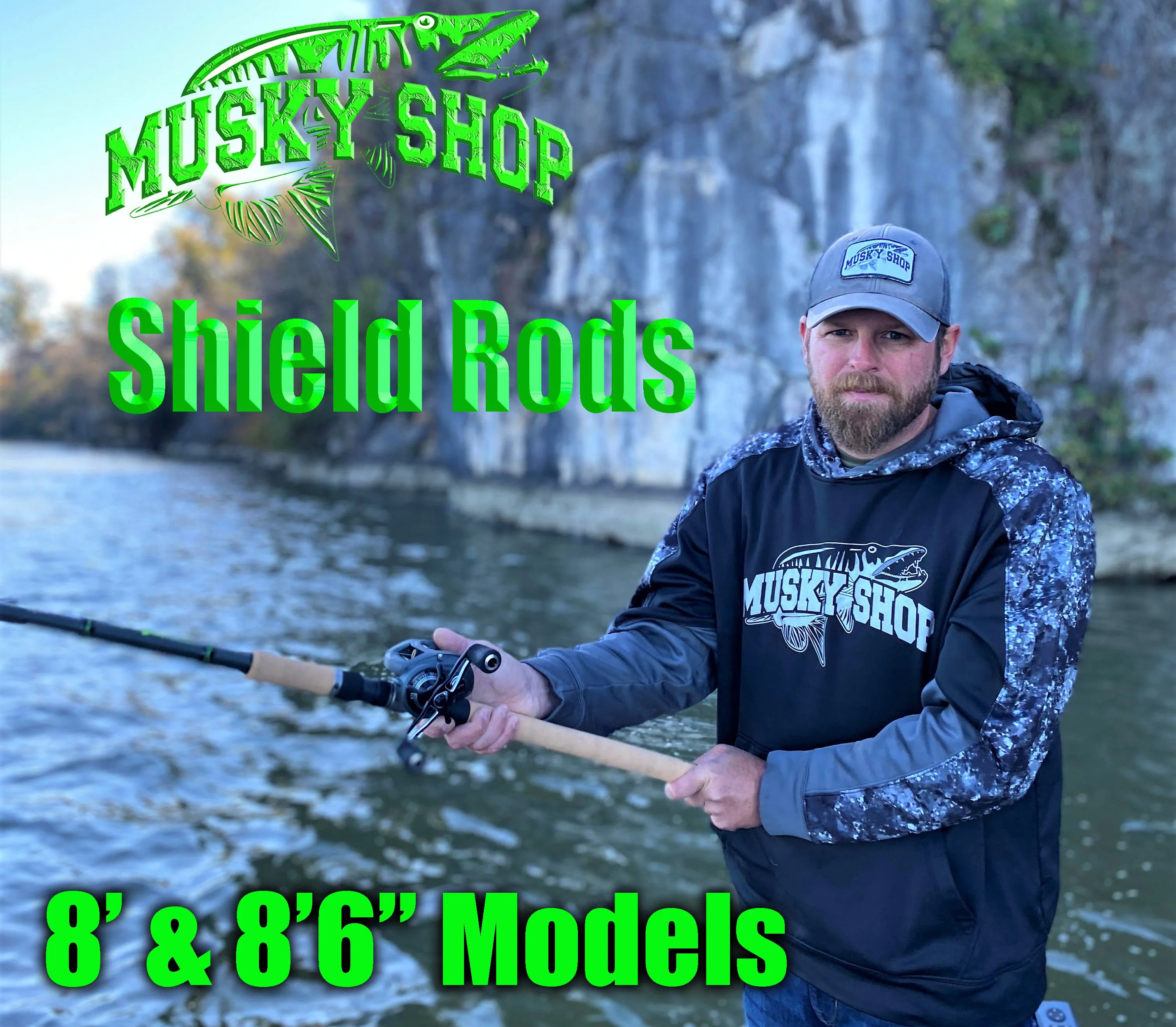 Musky Shop Shield Series 8' And 8'6" Rods